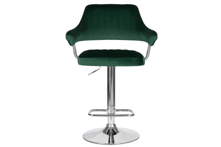 Набор 2 шт Стул барный DOBRIN CHARLY, зеленый велюр (MJ9-88)-6