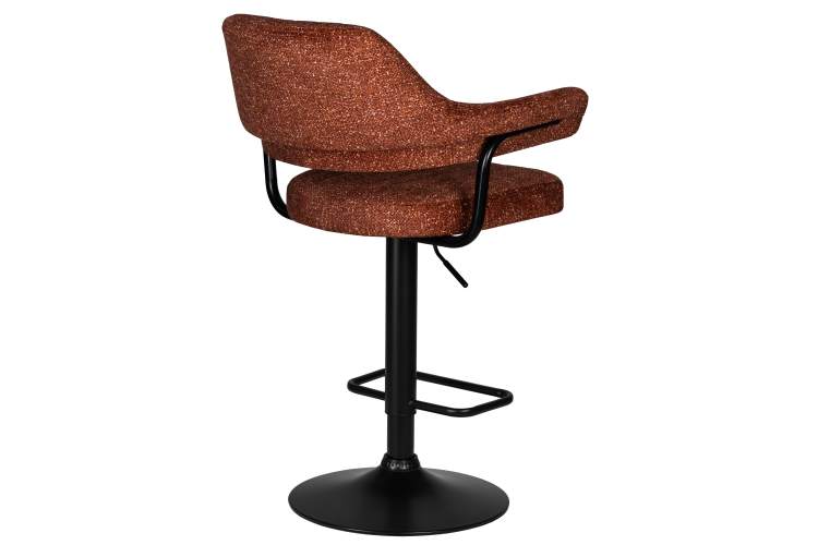 Набор 2 шт Стул барный DOBRIN CHARLY BLACK, терракотовый твид (LEO56)-4