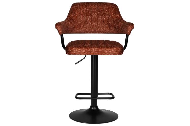 Набор 2 шт Стул барный DOBRIN CHARLY BLACK, терракотовый твид (LEO56)-6