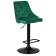 Набор 2 шт Стул барный DOBRIN JOSEPH BLACK, зеленый велюр (MJ9-88)
