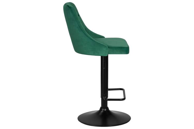 Набор 2 шт Стул барный DOBRIN JOSEPH BLACK, зеленый велюр (MJ9-88)-2