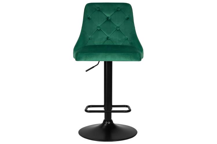 Набор 2 шт Стул барный DOBRIN JOSEPH BLACK, зеленый велюр (MJ9-88)-5