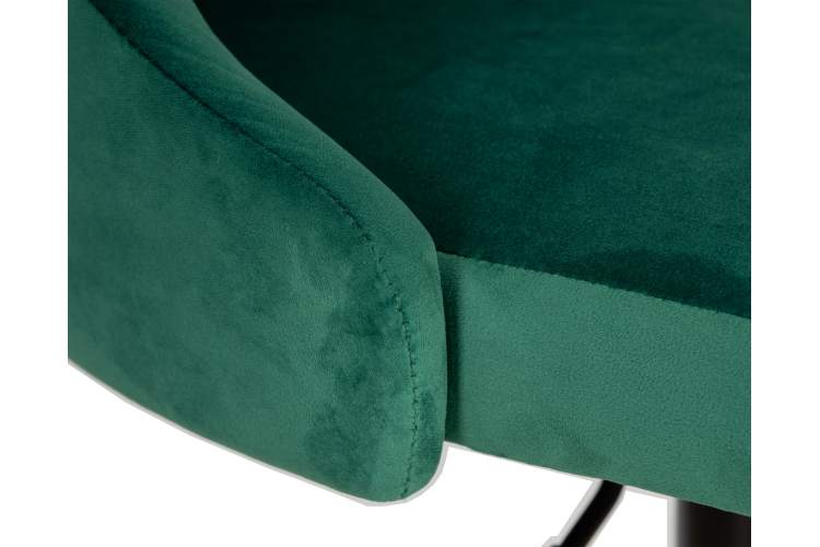 Набор 2 шт Стул барный DOBRIN JOSEPH BLACK, зеленый велюр (MJ9-88)-6