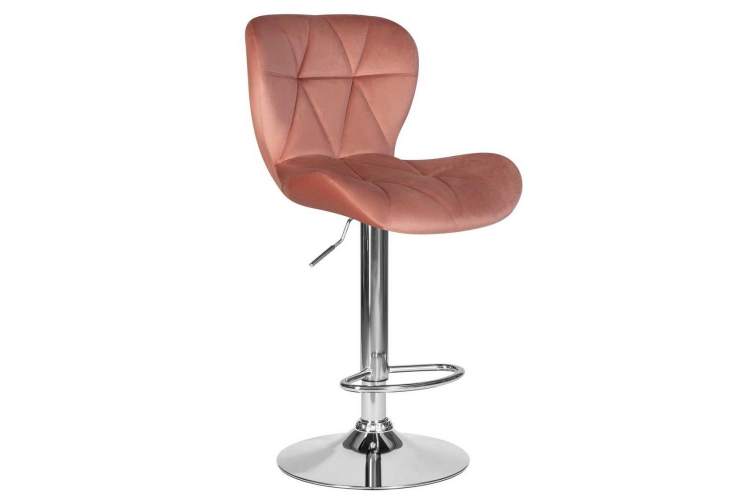 Стул барный DOBRIN BARNY, пудрово-розовый велюр (MJ9-32)