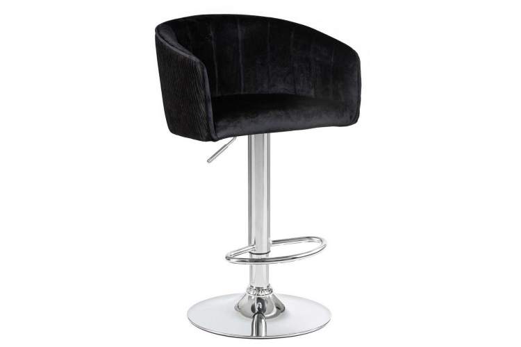 Стул барный DOBRIN DARCY, черный велюр (1922-21)