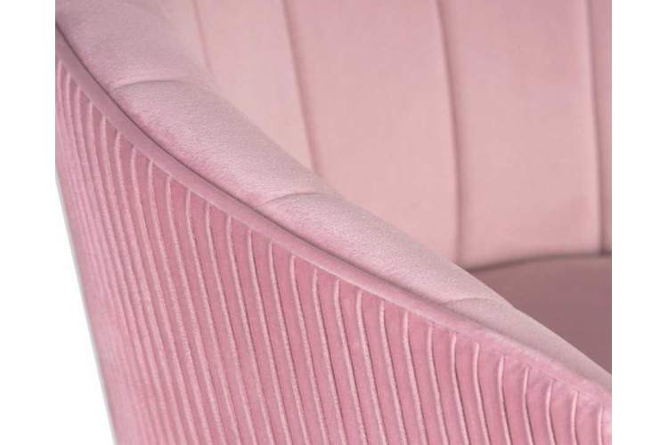 Стул барный DOBRIN DARCY GOLD, розовый велюр (1922-16)-7