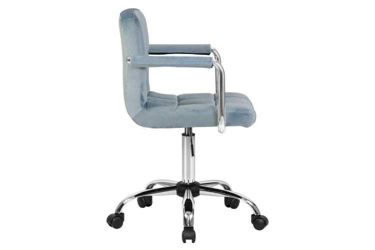 Офисное кресло для персонала DOBRIN TERRY, пудрово-голубой велюр (MJ9-74)-2