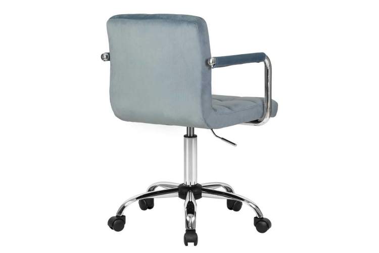 Офисное кресло для персонала DOBRIN TERRY, пудрово-голубой велюр (MJ9-74)-3