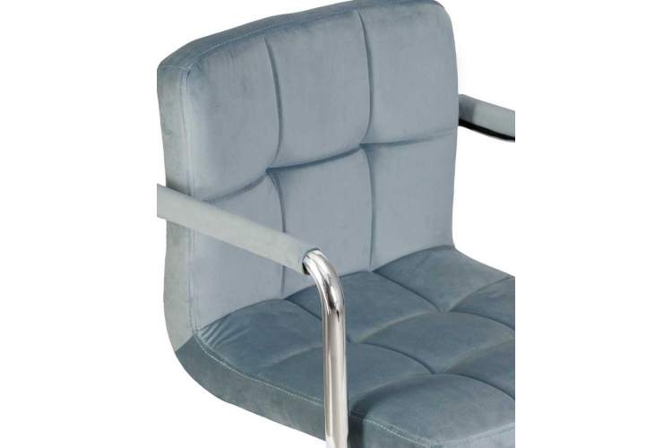 Офисное кресло для персонала DOBRIN TERRY, пудрово-голубой велюр (MJ9-74)-6