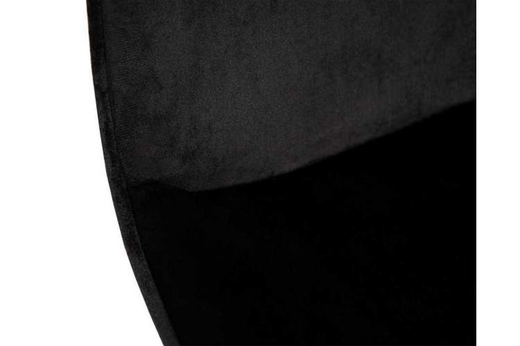 Кресло офисное DOBRIN DORA, чёрный велюр (1922-21), хромированная сталь-7