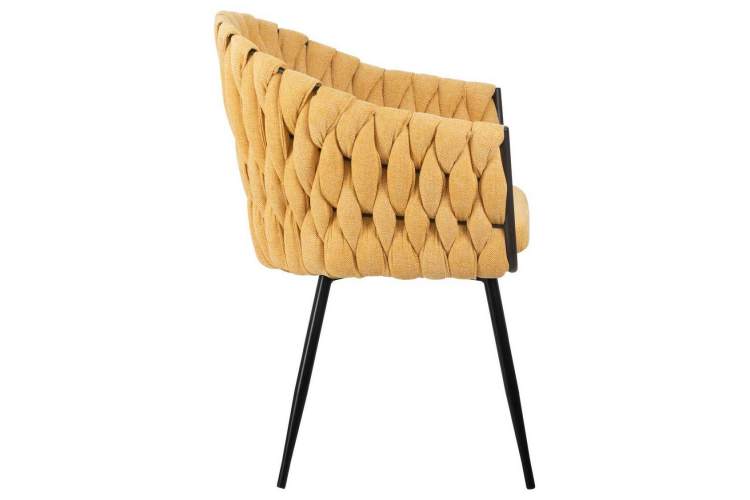Стул обеденный DOBRIN MATILDA, жёлтая ткань (LAR 275-8)-2