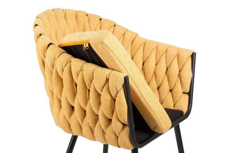 Стул обеденный DOBRIN MATILDA, жёлтая ткань (LAR 275-8)-6