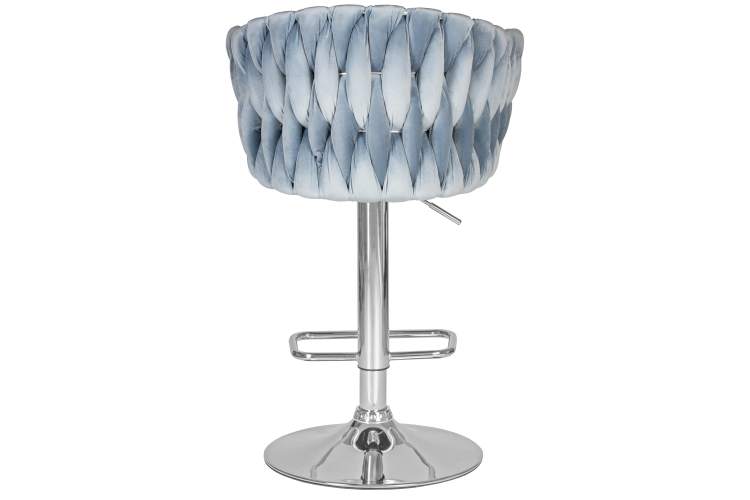 Набор 2 шт Стул барный DOBRIN MARCEL, пудрово-голубой велюр (MJ9-74)-5