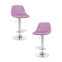 Набор 2 шт Стул барный DOBRIN DINA, фиолетовый