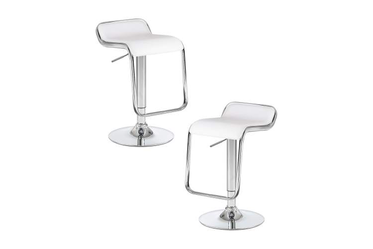 Набор 2 шт Стул барный DOBRIN CRACK, белый