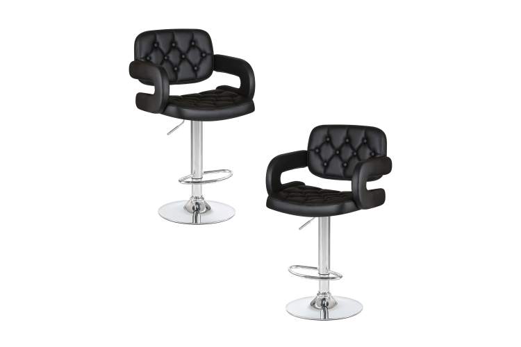 Набор 2 шт Стул барный DOBRIN TIESTO, чёрный