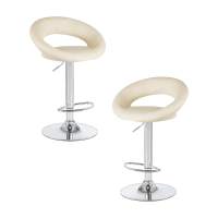 Набор 2 шт Стул барный DOBRIN MIRA, кремовый