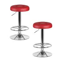 Набор 2 шт Табурет барный DOBRIN BRUNO, бордовый