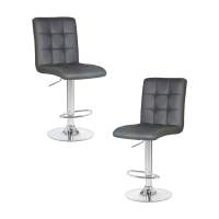 Набор 2 шт Стул барный DOBRIN KRUGER, серый