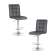 Набор 2 шт Стул барный DOBRIN KRUGER, серый