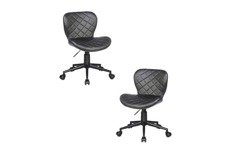 Набор 2 шт Офисное кресло для персонала DOBRIN RORY, чёрный
