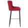 Набор 2 шт Стул барный DOBRIN CHRISTIAN'75, черные ножки, бордовый велюр (V108-85)