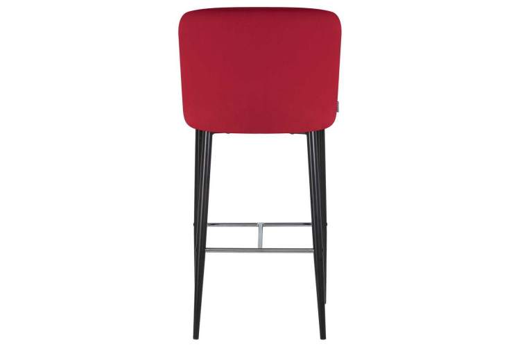 Стул барный DOBRIN CHRISTIAN'75, черные ножки, бордовый велюр (V108-85)-4