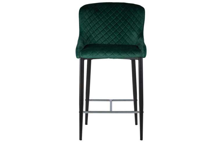 Стул полубарный DOBRIN CHRISTIAN'65, черные ножки, зеленый велюр (V108-64)-5