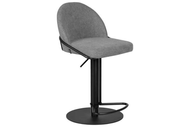 Стул барный DOBRIN OLIVER, серая ткань (FLY1347-17)-1