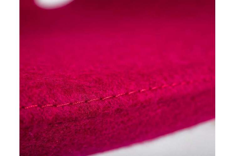 Кресло дизайнерское DOBRIN SWAN, бордо ткань AF5, алюминиевое основание-8