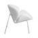 Набор 2 шт Кресло дизайнерское DOBRIN EMILY, белый винил YP17, хромированная сталь