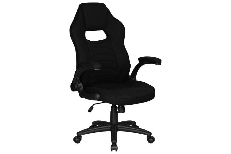 Кресло игровое DOBRIN RICK, черная ткань