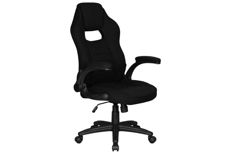 Кресло игровое DOBRIN RICK, черная ткань-1