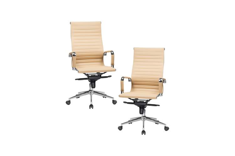 Набор 2 шт Офисное кресло для руководителей DOBRIN CLARK, бежевый
