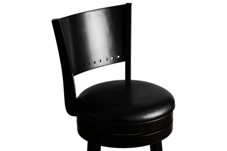 Вращающийся полубарный стул DOBRIN TONY COUNTER, капучино, черный-7