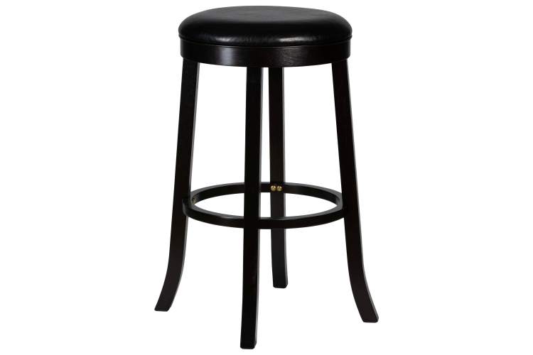 Набор 2 шт Круглый барный табурет DOBRIN BOB BAR, капучино, черный-1