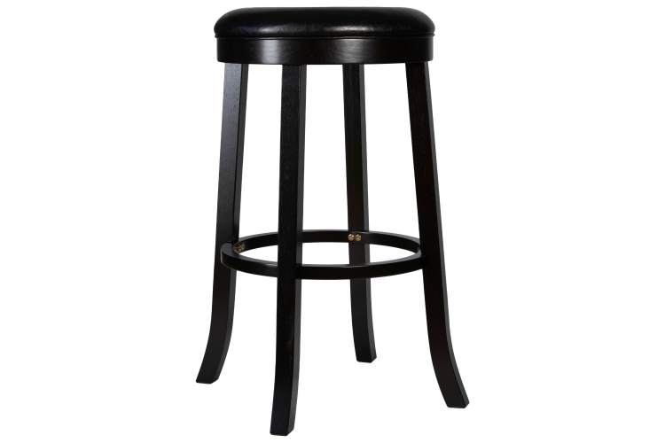 Набор 2 шт Круглый барный табурет DOBRIN BOB BAR, капучино, черный-4