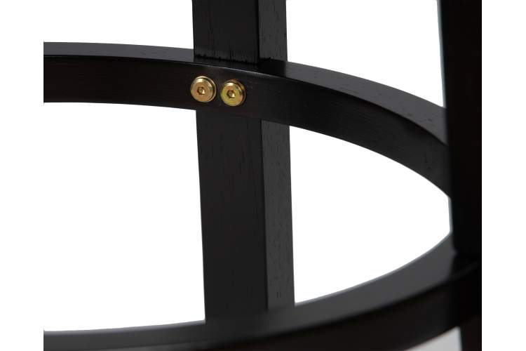 Набор 2 шт Круглый барный табурет DOBRIN BOB BAR, капучино, черный-7