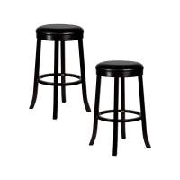 Набор 2 шт Круглый барный табурет DOBRIN BOB BAR, капучино, черный