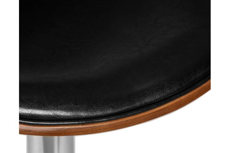 Набор 2 шт Стул барный DOBRIN KARTER, коричневое дерево, чёрный-8