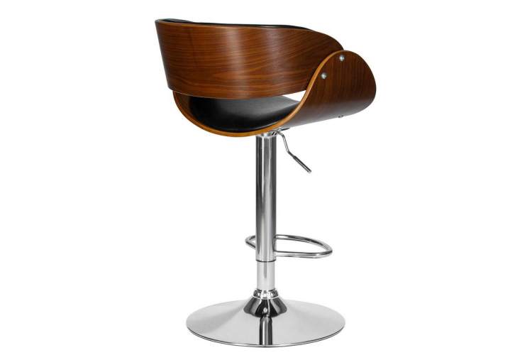 Стул барный DOBRIN JOHN, цвет сиденья черный глянец PU ABD 002-3