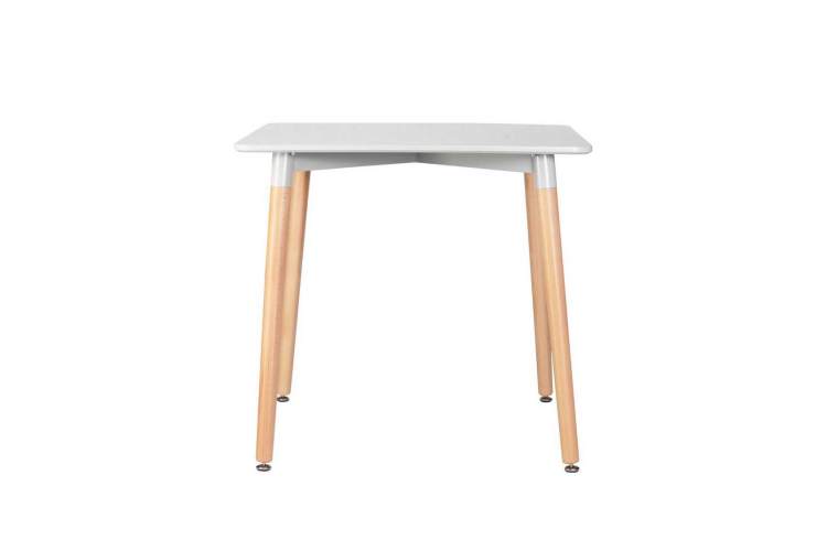 Стол обеденный DOBRIN SERRA, ножки светлый бук, столешница светло-серая-2