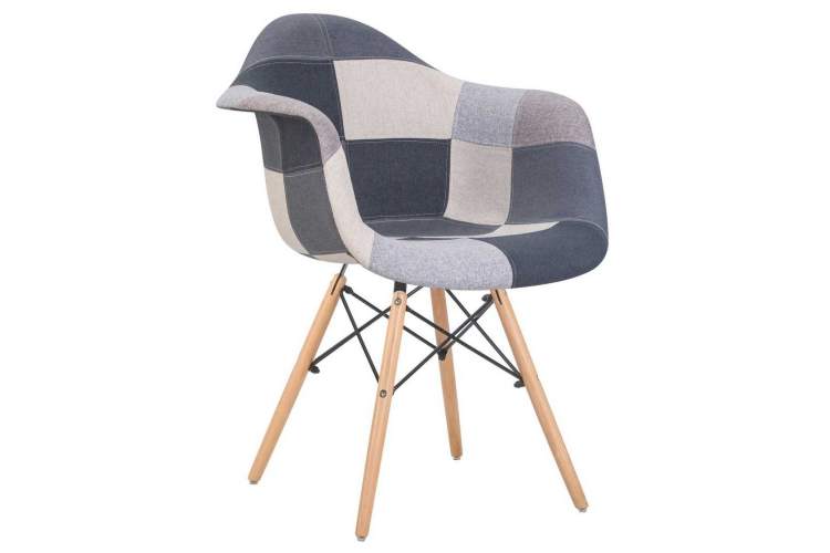 Стул обеденный DOBRIN DAW RACHEL, ножки светлый бук, сиденье 002 Puzzle