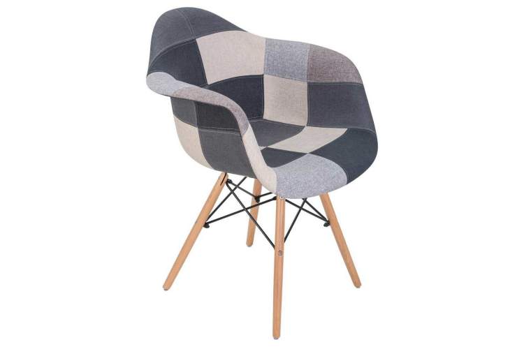 Стул обеденный DOBRIN DAW RACHEL, ножки светлый бук, сиденье 002 Puzzle-6