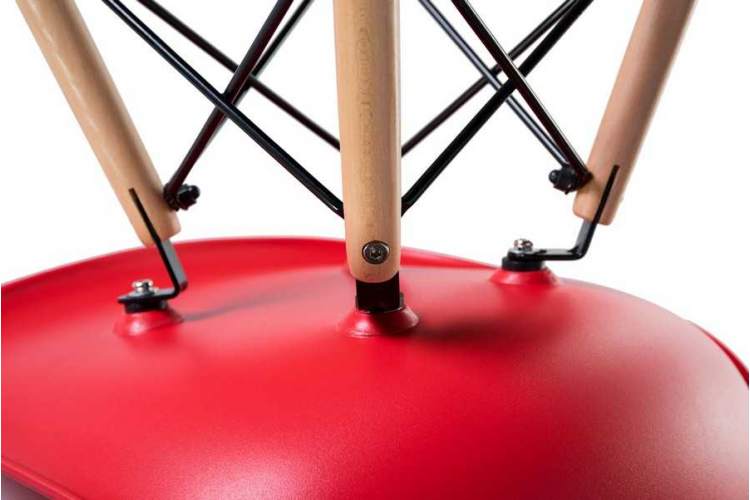 Стул обеденный LMZL-PP623, ножки светлый бук, цвет сиденья красный-7