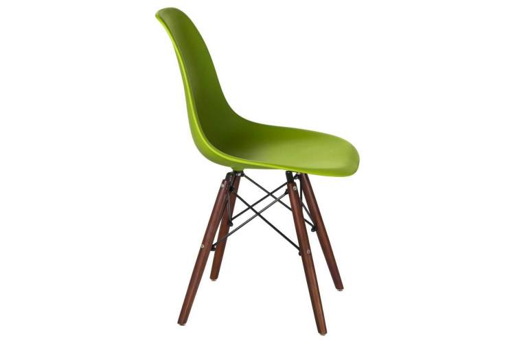 Стул обеденный LMZL-PP623, ножки тёмный бук, цвет сиденья салатовый-2