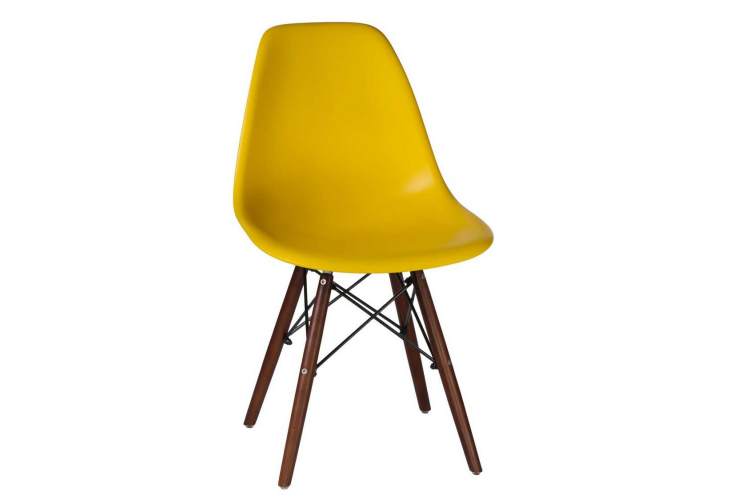 Стул обеденный LMZL-PP623, ножки тёмный бук, цвет сиденья жёлтый