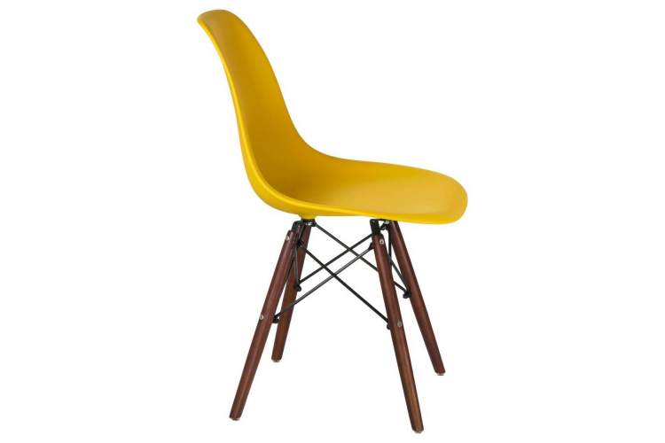 Стул обеденный LMZL-PP623, ножки тёмный бук, цвет сиденья жёлтый-2