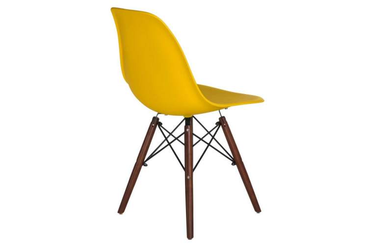Стул обеденный LMZL-PP623, ножки тёмный бук, цвет сиденья жёлтый-3