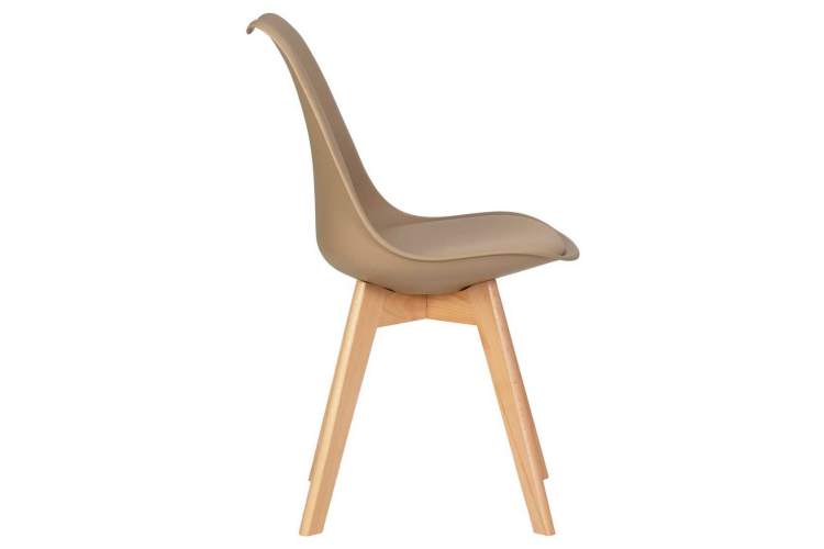 Стул обеденный DOBRIN JERRY SOFT, ножки светлый бук, цвет сиденья бежевый (GR-03)-2
